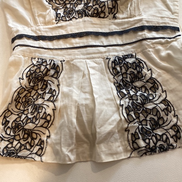 Anthropologie Floreat sleeveless embroidered lace blouse - Picture 4 of 6
